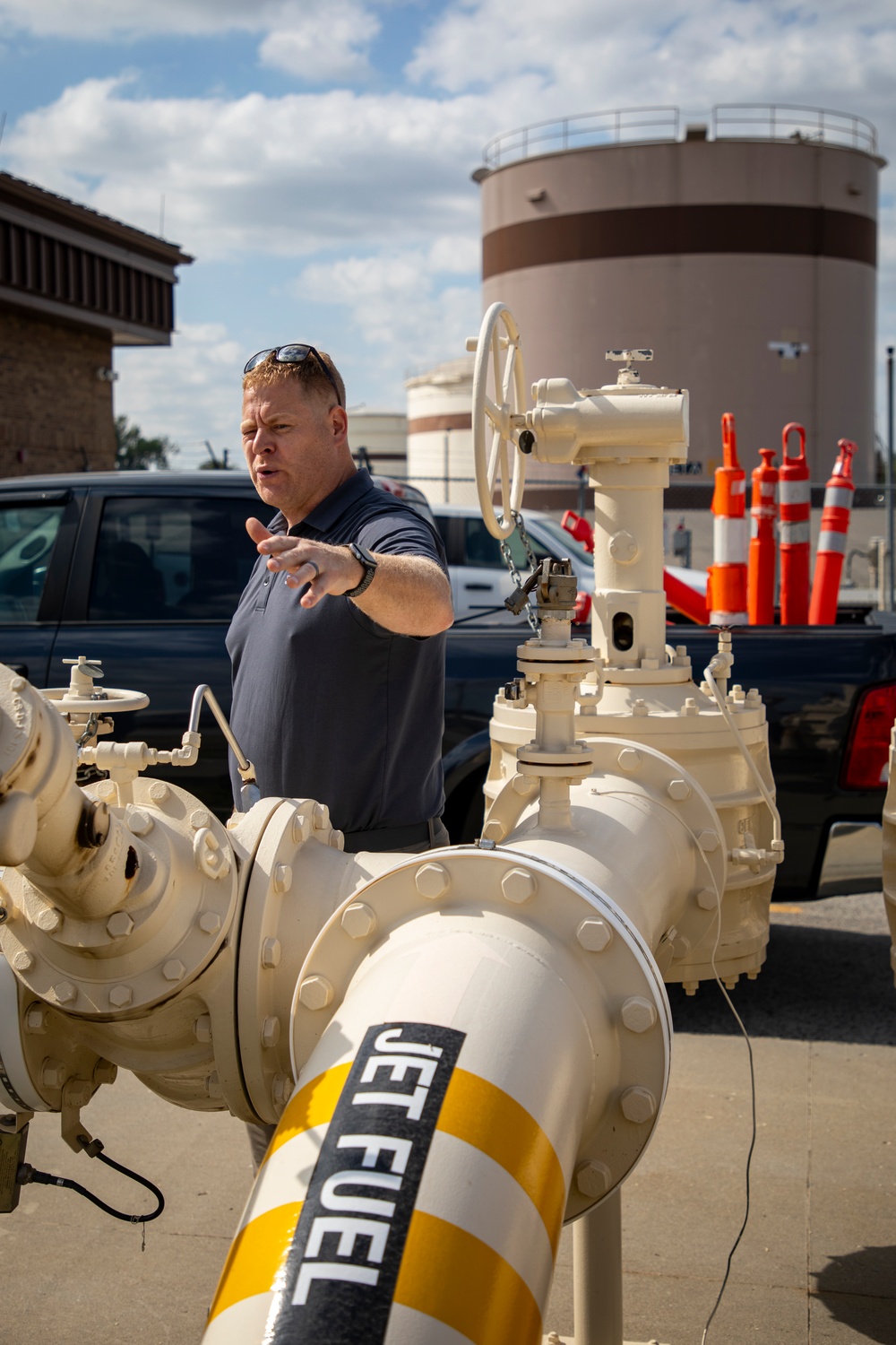 Omaha District's POL-MCX hosts overview, Offutt AFB tour