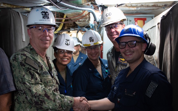 Director, Naval Nuclear Propulsion Program visits USS John C. Stennis
