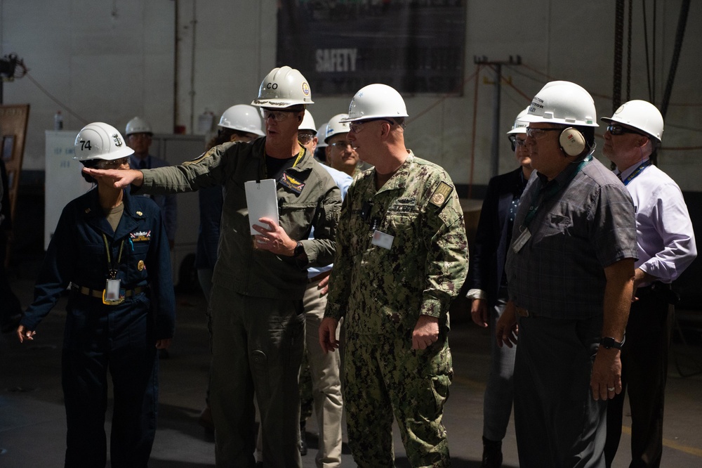 Director, Naval Nuclear Propulsion Program visits USS John C. Stennis