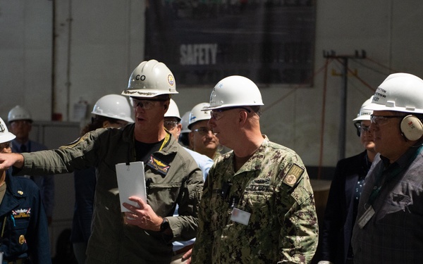 Director, Naval Nuclear Propulsion Program visits USS John C. Stennis