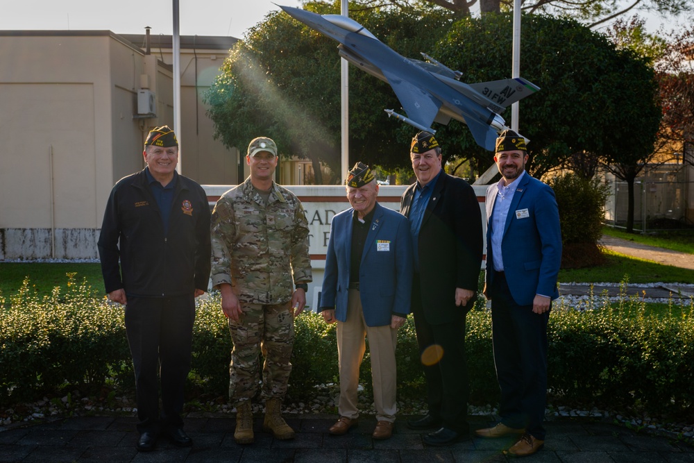 Alfred Lipphardt, Veterans of Foreign Wars commander-in-chief, visits Aviano Air Base