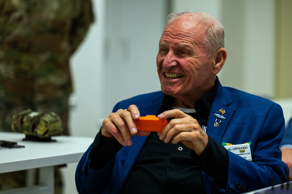 Alfred Lipphardt, Veterans of Foreign Wars commander-in-chief, visits Aviano Air Base