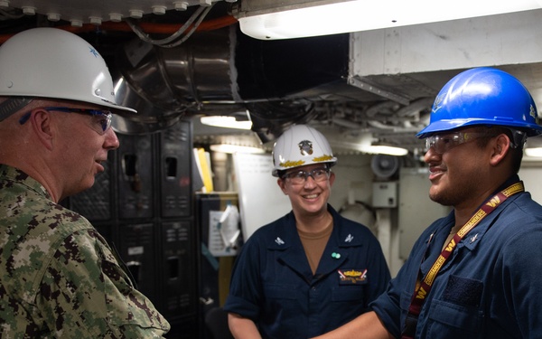 Director, Naval Nuclear Propulsion Program visits USS John C. Stennis