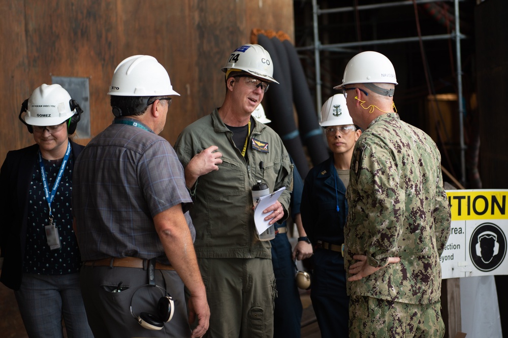 Director, Naval Nuclear Propulsion Program visits USS John C. Stennis