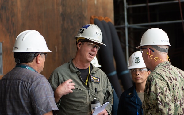Director, Naval Nuclear Propulsion Program visits USS John C. Stennis