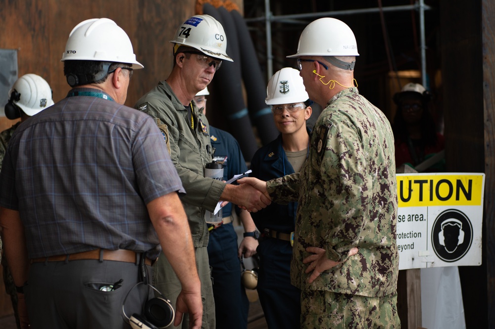 Director, Naval Nuclear Propulsion Program visits USS John C. Stennis