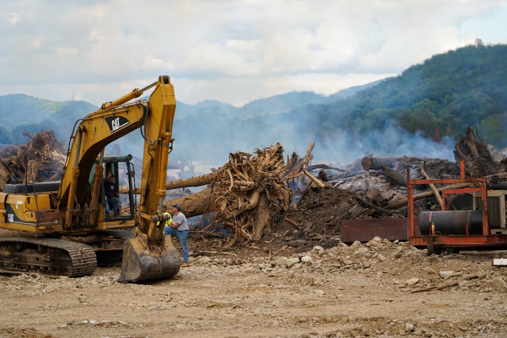 Debris is Collected After Hurricane Helene