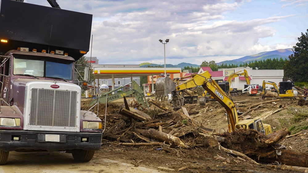 Debris is Collected After Hurricane Helene