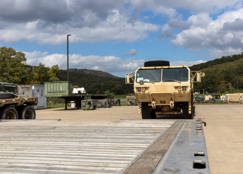 NYNG 1156th Engineer Co. send equipment to assist Hurricane Helene response in SC