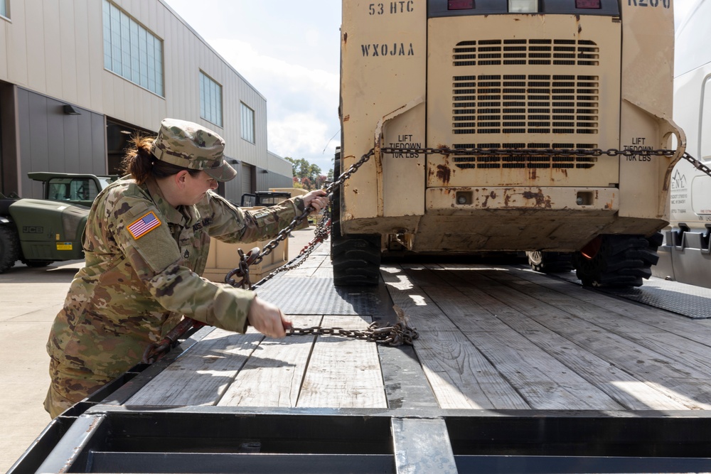 NYNG 1156th Engineer Co. send equipment to assist Hurricane Helene response in SC