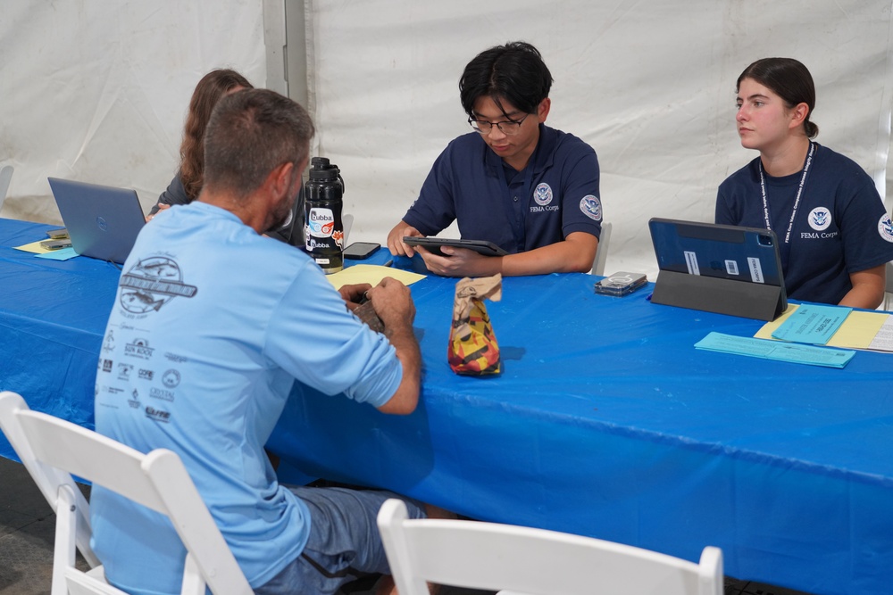 FEMA Corps Members Register Helene Survivors