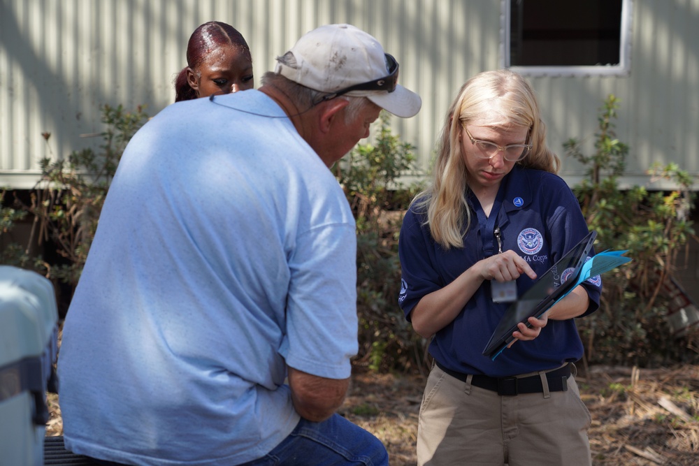 FEMA Corps Member Helps a Survivor of Hurricane Helene