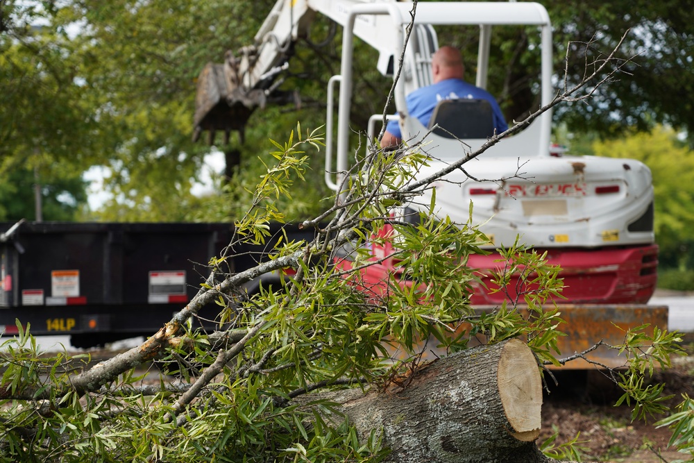 Debris From Hurricane Helene