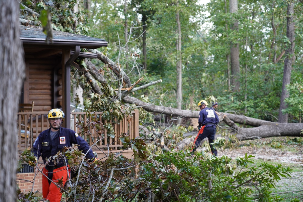 Debris From Hurricane Helene