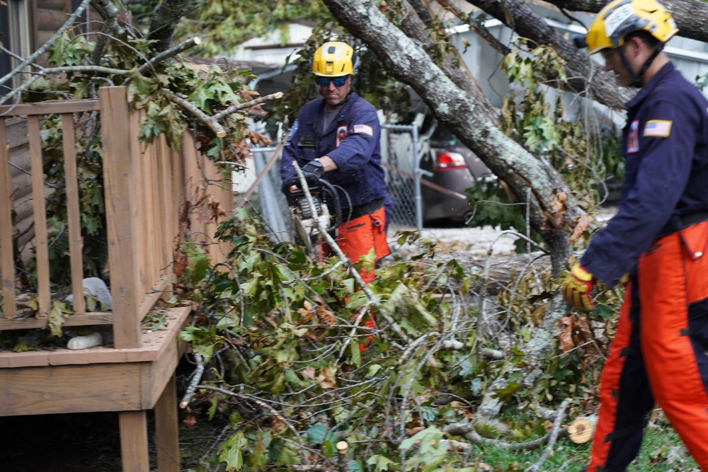 Debris From Hurricane Helene