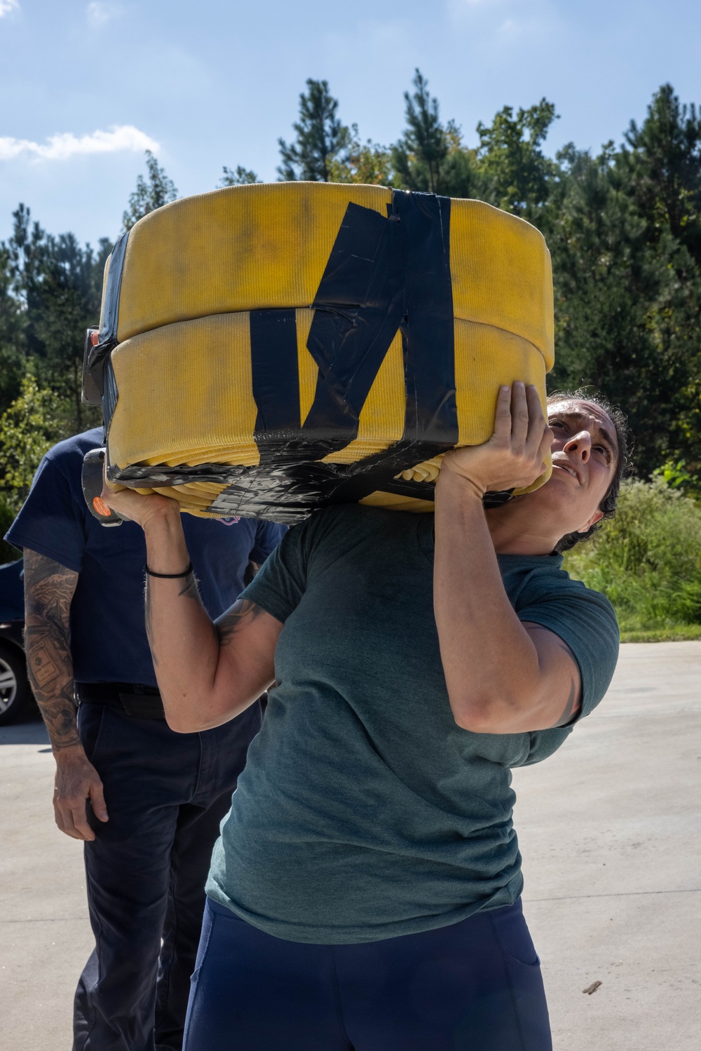 Marine Corps Officer trains for strongman competition