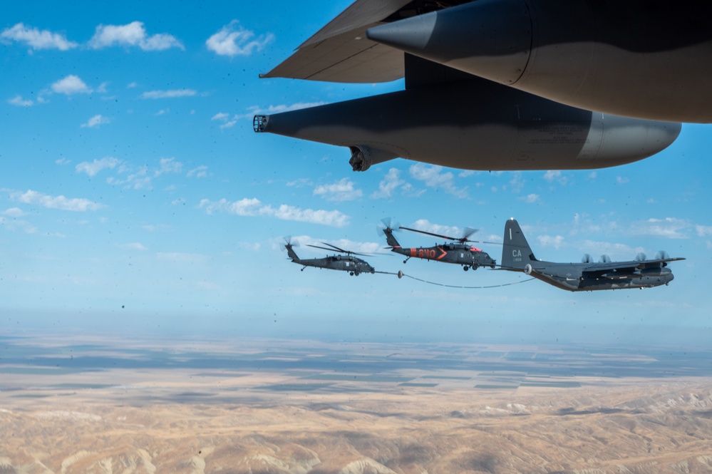 Helicopter Air-to-Air Refueling training