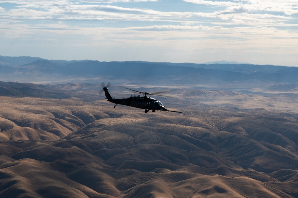 Helicopter Air-to-Air Refueling training