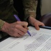 Fort Meade Domestic Violence Awareness Month Signing