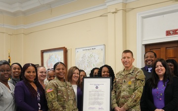 Fort Meade Domestic Violence Awareness Month Signing