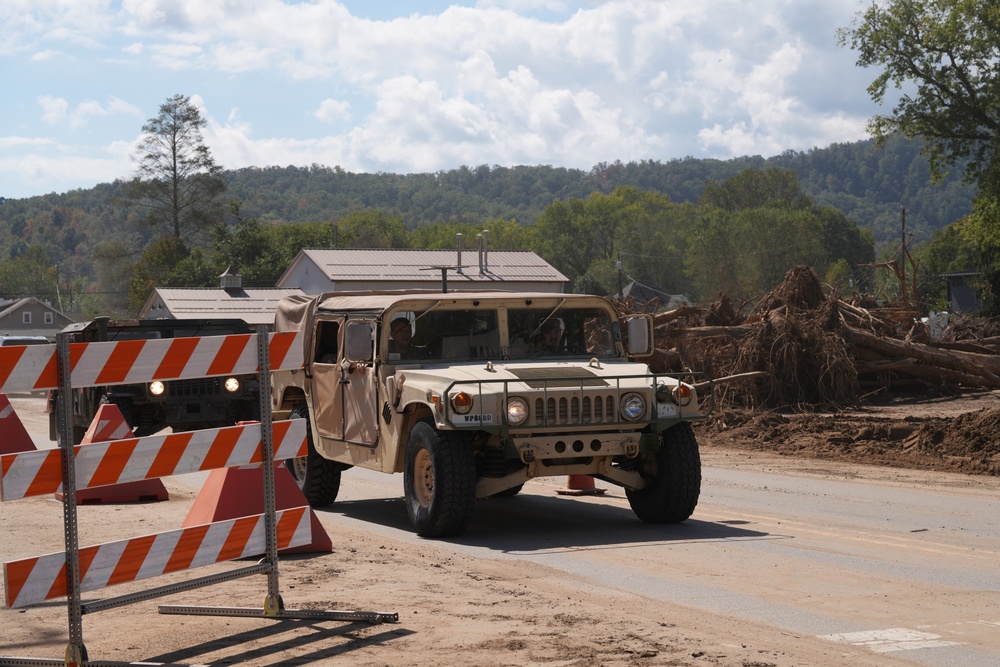 Hurricane Helene Damage in Old Fort, North Carolina