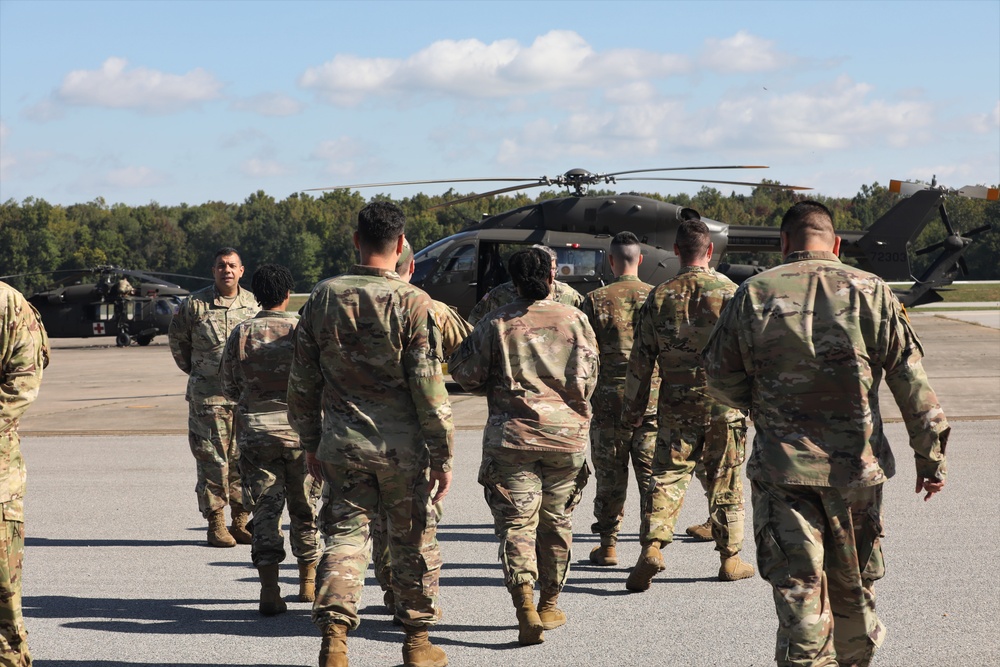 Civilian Aide to the Secretary of the Army (CASA) Tours D.C. National Guard Aviation Operations at Davison Airfield