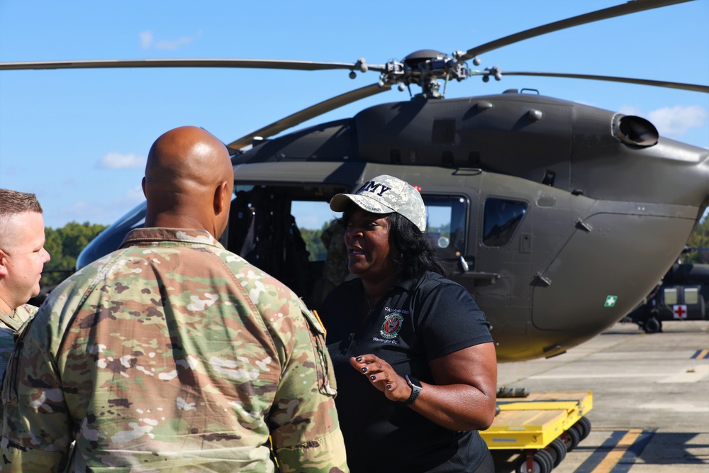 Civilian Aide to the Secretary of the Army (CASA) Tours D.C. National Guard Aviation Operations at Davison Airfield
