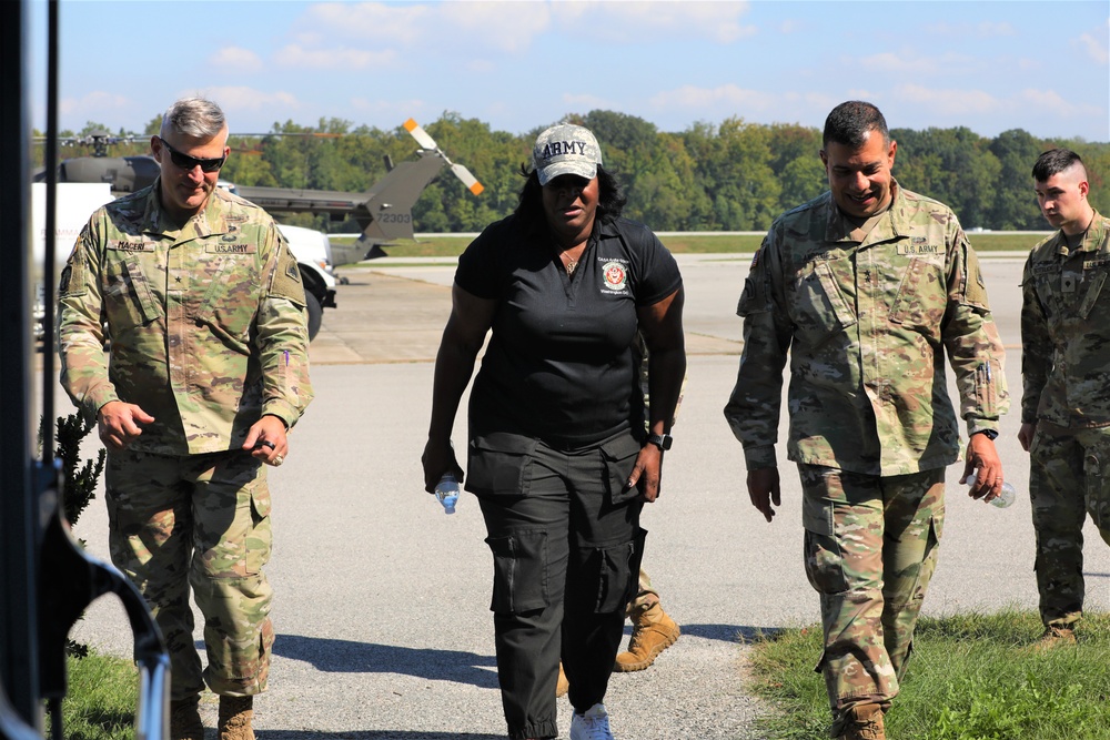 Civilian Aide to the Secretary of the Army (CASA) Tours D.C. National Guard Aviation Operations at Davison Airfield
