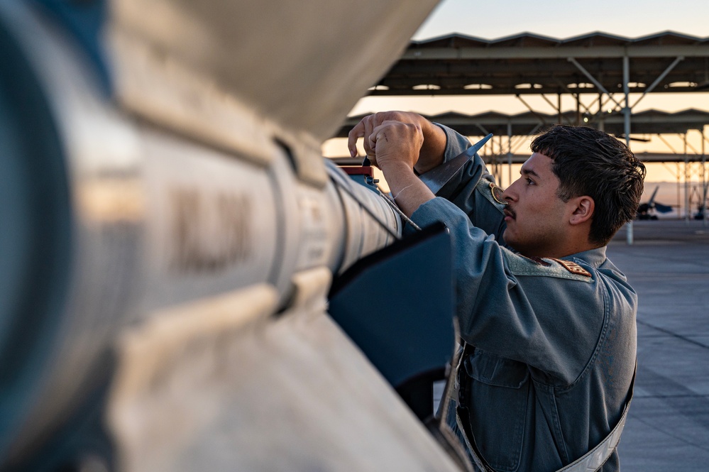 Weapons load competition at Nellis AFB, Oct 4, 2024