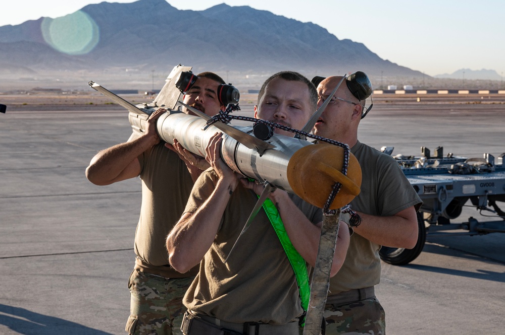 Weapons load competition at Nellis AFB, Oct 4, 2024