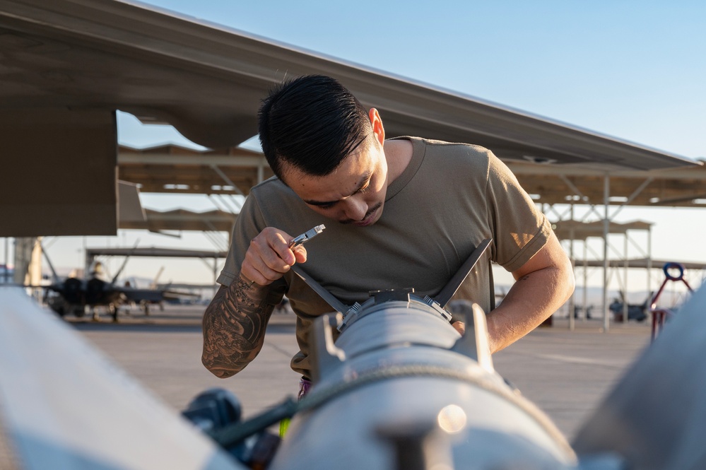 Weapons load competition at Nellis AFB, Oct 4, 2024