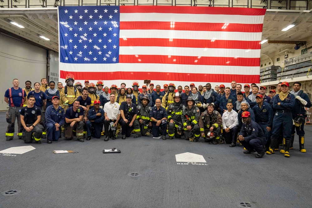 USS Tripoli and San Francisco Fire Department Conduct Joint Training during San Francisco Fleet Week