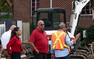 FEMA Leaders and Governor Youngkin Survey Damage from Hurricane Helene