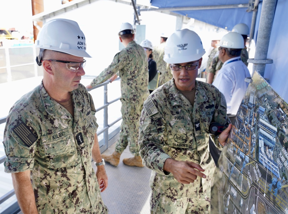 VCNO Adm. Jim Kilby Visits Pearl Harbor Naval Shipyard