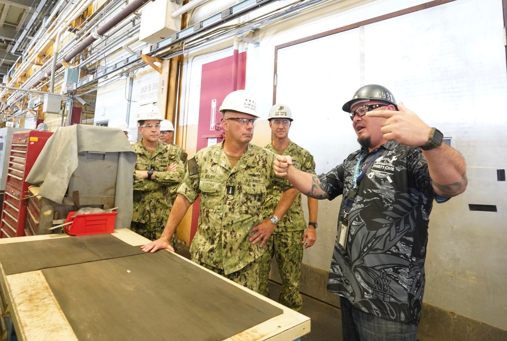 VCNO Adm. Jim Kilby Visits Pearl Harbor Naval Shipyard