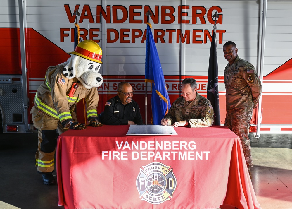 Fire Prevention Week Proclamation Signing