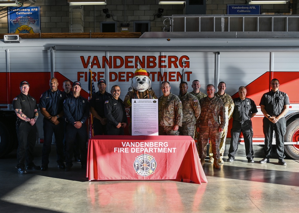 Fire Prevention Week Proclamation Signing