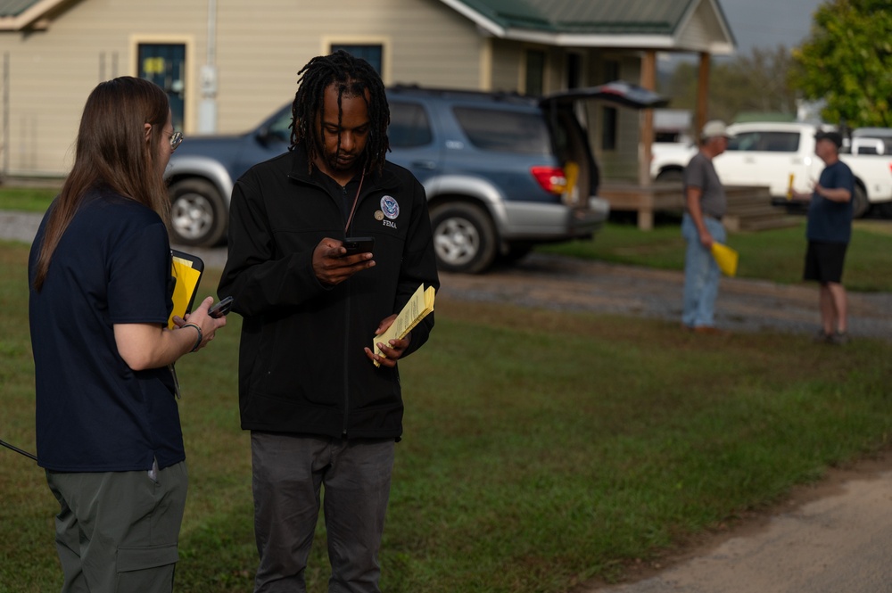 DSA teams canvas areas in Washington County in Virginia affected by Hurricane Helene