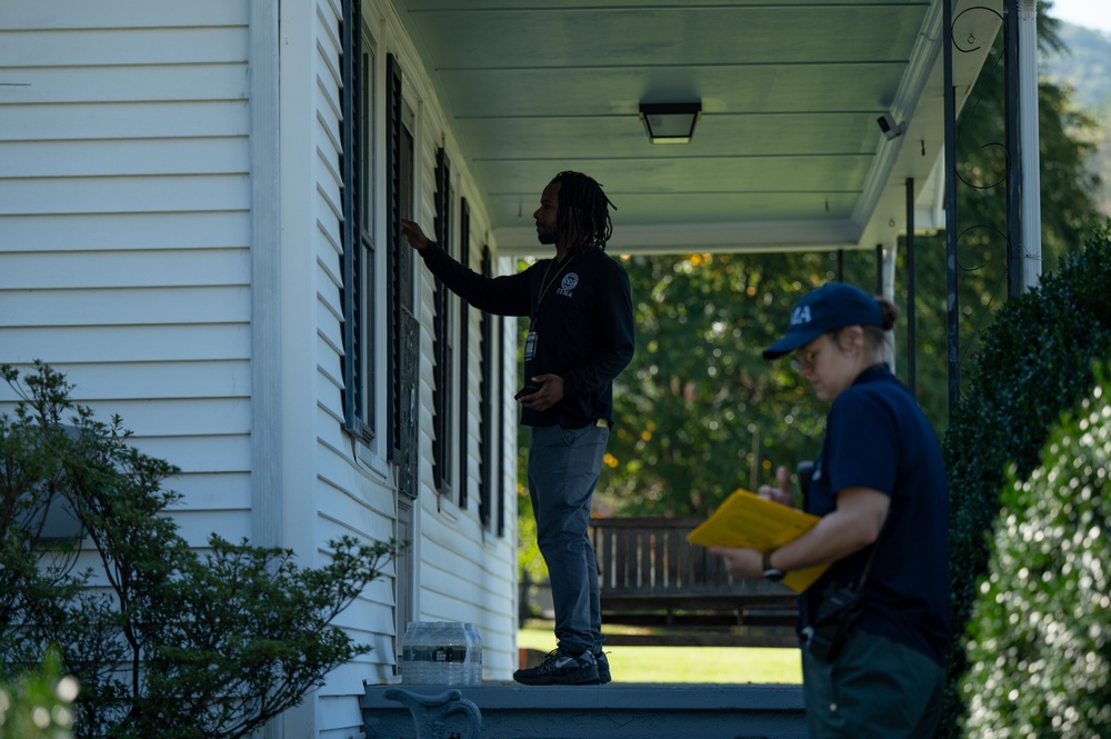 DSA teams canvas areas in Washington County in Virginia affected by Hurricane Helene