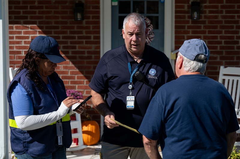 DSA teams canvas areas in Washington County in Virginia affected by Hurricane Helene