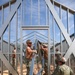 NMCB 4 Seabees Assemble Cold Form Steel Frame Building