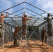 NMCB 4 Seabees Assemble Cold Form Steel Frame Building