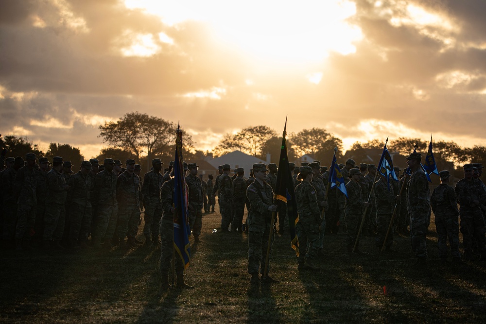 Soldiers and Airmen Rehearse for Military Review