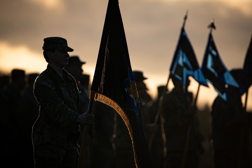 Soldiers and Airmen Rehearse for Military Review