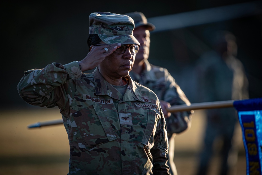 Soldiers and Airmen Rehearse for Military Review