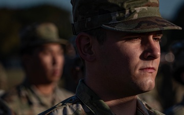 Soldiers and Airmen Rehearse for Military Review