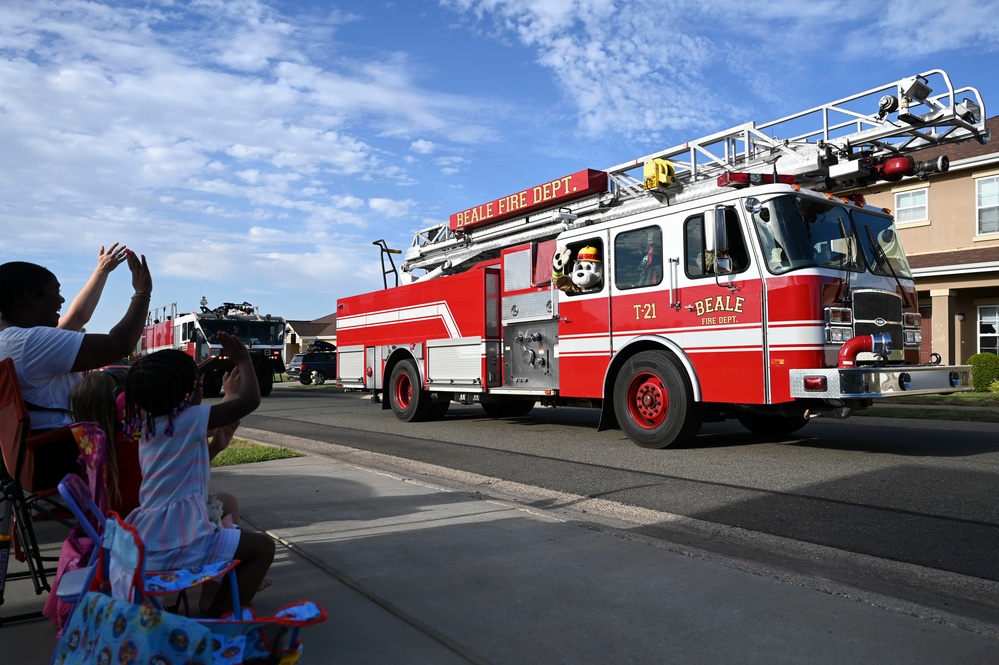 Beale's First Responders Kick Off Fire Prevention Week