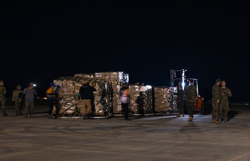 MRF-SEA Marines receive supplies in Laoag to Support Relief Efforts Alongside Philippine Allies