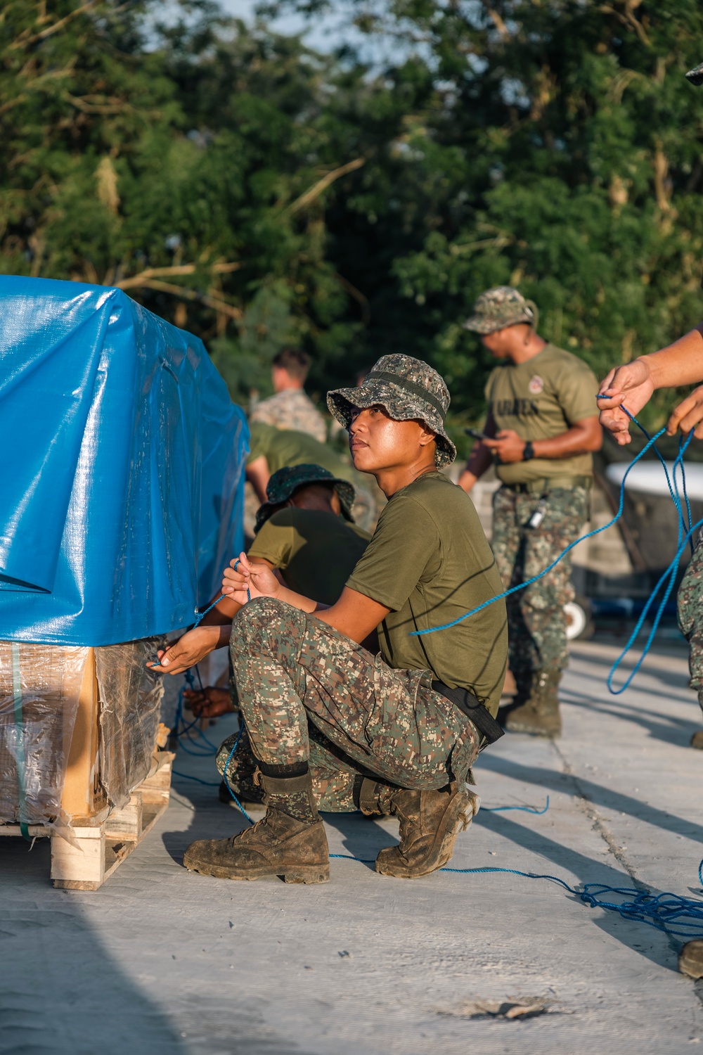 MRF-SEA Marines receive supplies in Laoag to Support Relief Efforts Alongside Philippine Allies