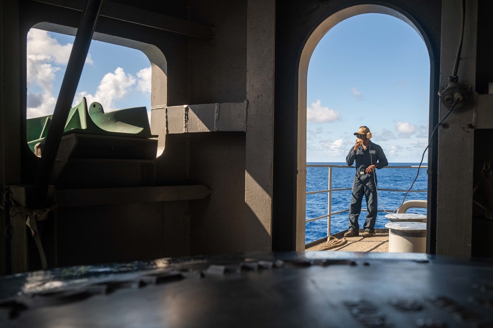 Fantail Lookout Aboard Theodore Roosevelt